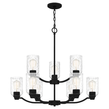 Quoizel Acacia 9-Light Matte Black Chandelier ACA5029MBK